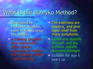 buteyko method