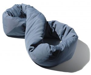 close-up view of the infinity pillow