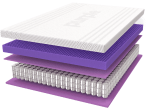 purple mattress has 5 layers