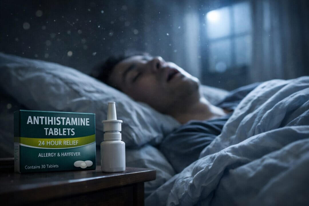 person lies asleep in a softly disheveled bed in the early hours of the morning